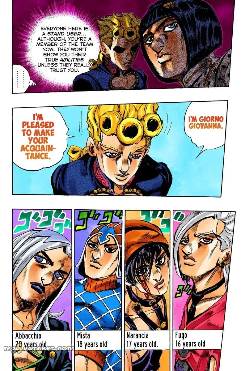 Read JoJo's Bizarre Adventure Part 5 Golden Wind Manga Online