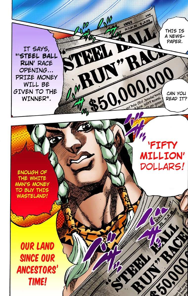 Read Jojo's Bizarre Adventure Part 7 Steel Ball Run Manga Online