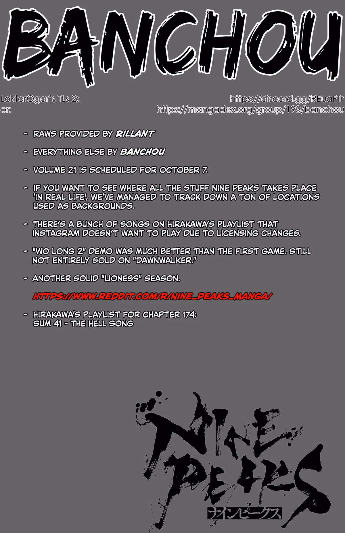 Read Nine Peaks Manga Online