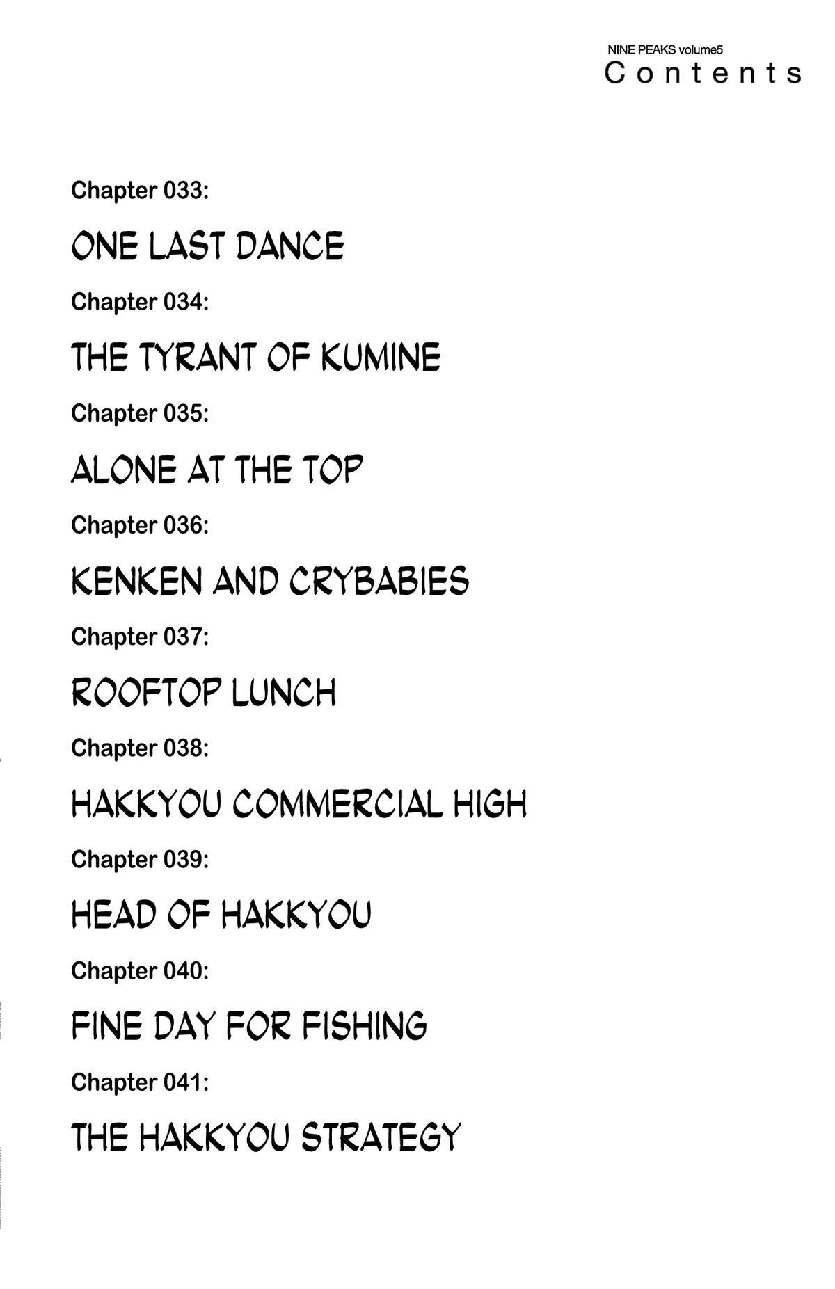 Read Nine Peaks Manga Online