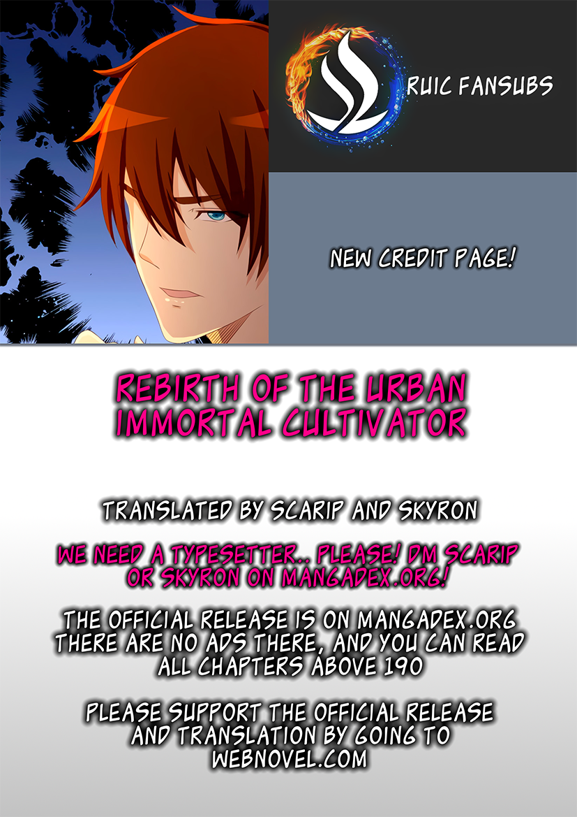 Read Rebirth Of The Urban Immortal Cultivator Manga Online