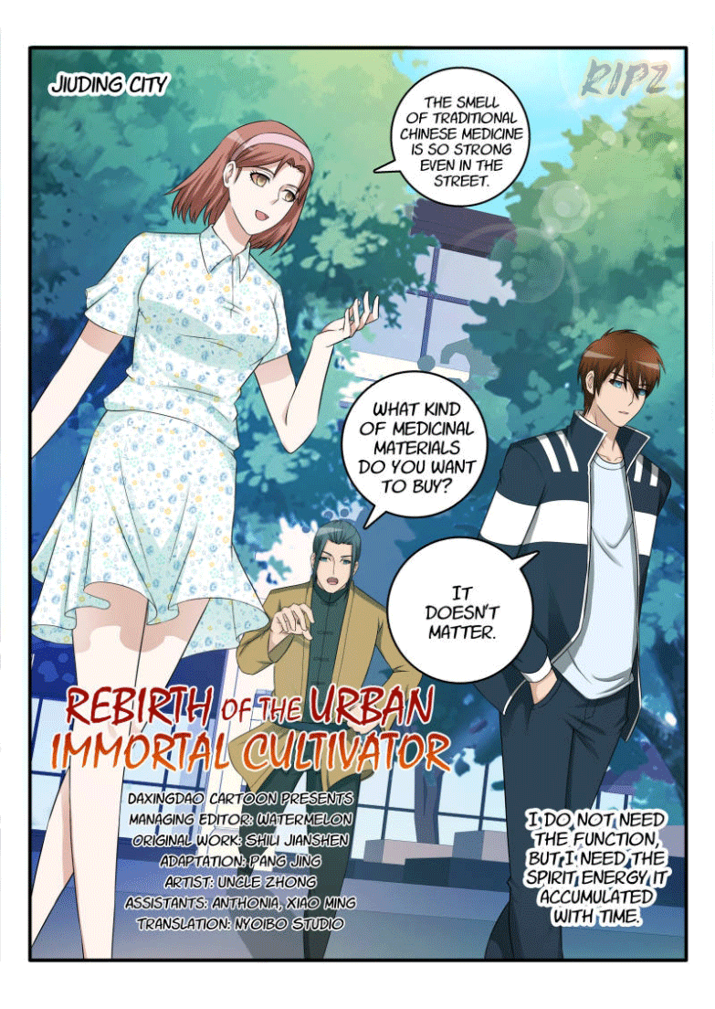 Read Rebirth Of The Urban Immortal Cultivator Manga Online