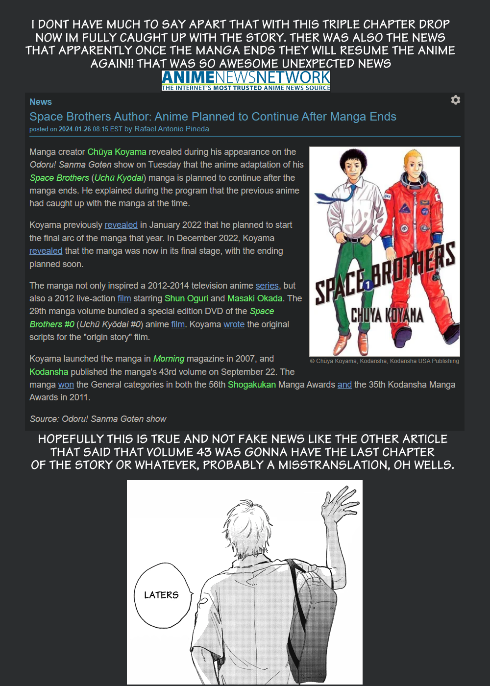 Read Space Brothers Manga Online