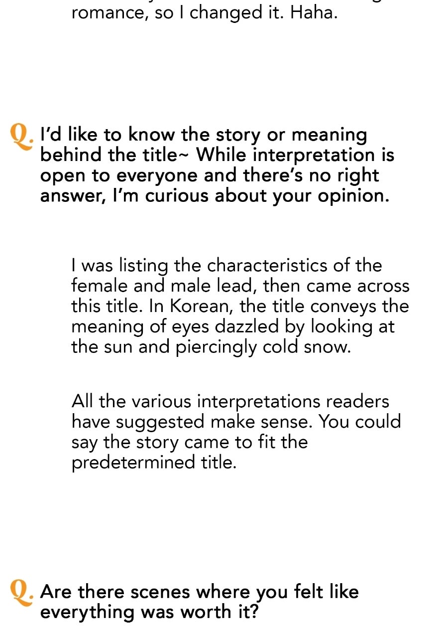 Read The Spark In Your Eyes Manga Online