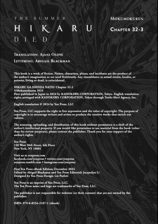 Read The Summer Hikaru Died Manga Online