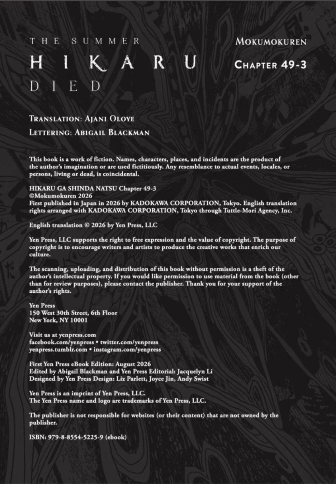 Read The Summer Hikaru Died Manga Online