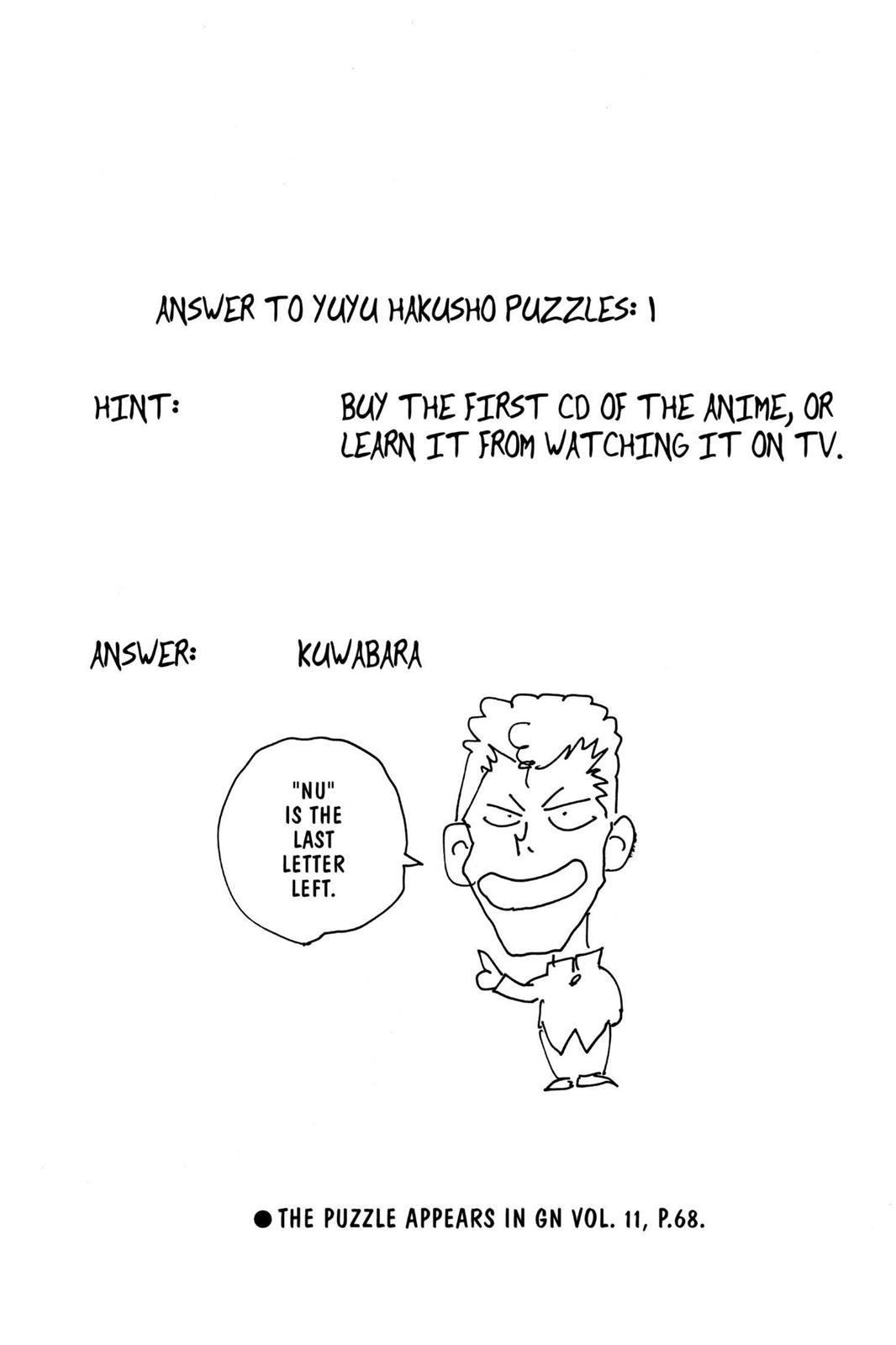 Read Yu Yu Hakusho Manga Online
