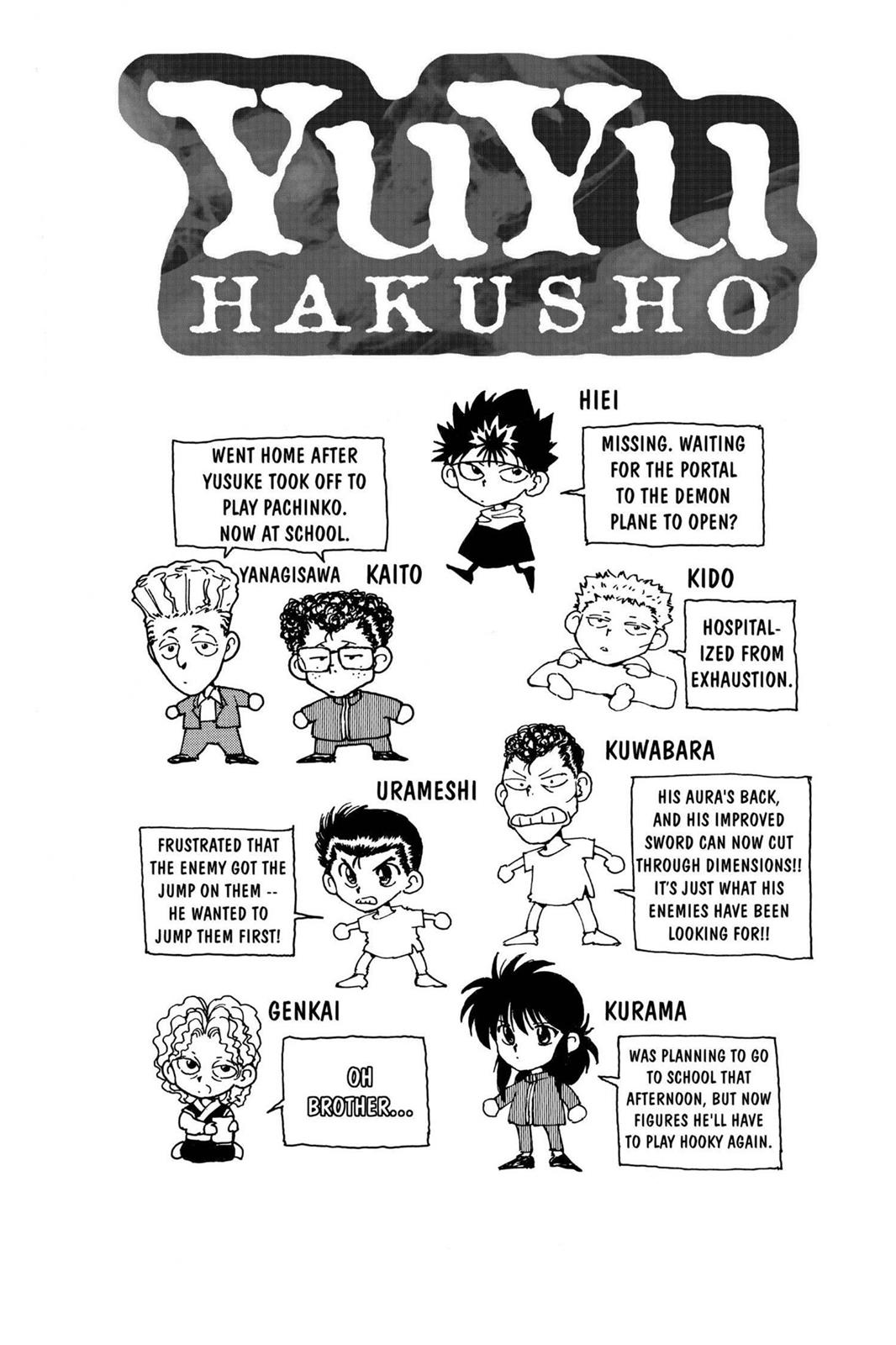 Read Yu Yu Hakusho Manga Online