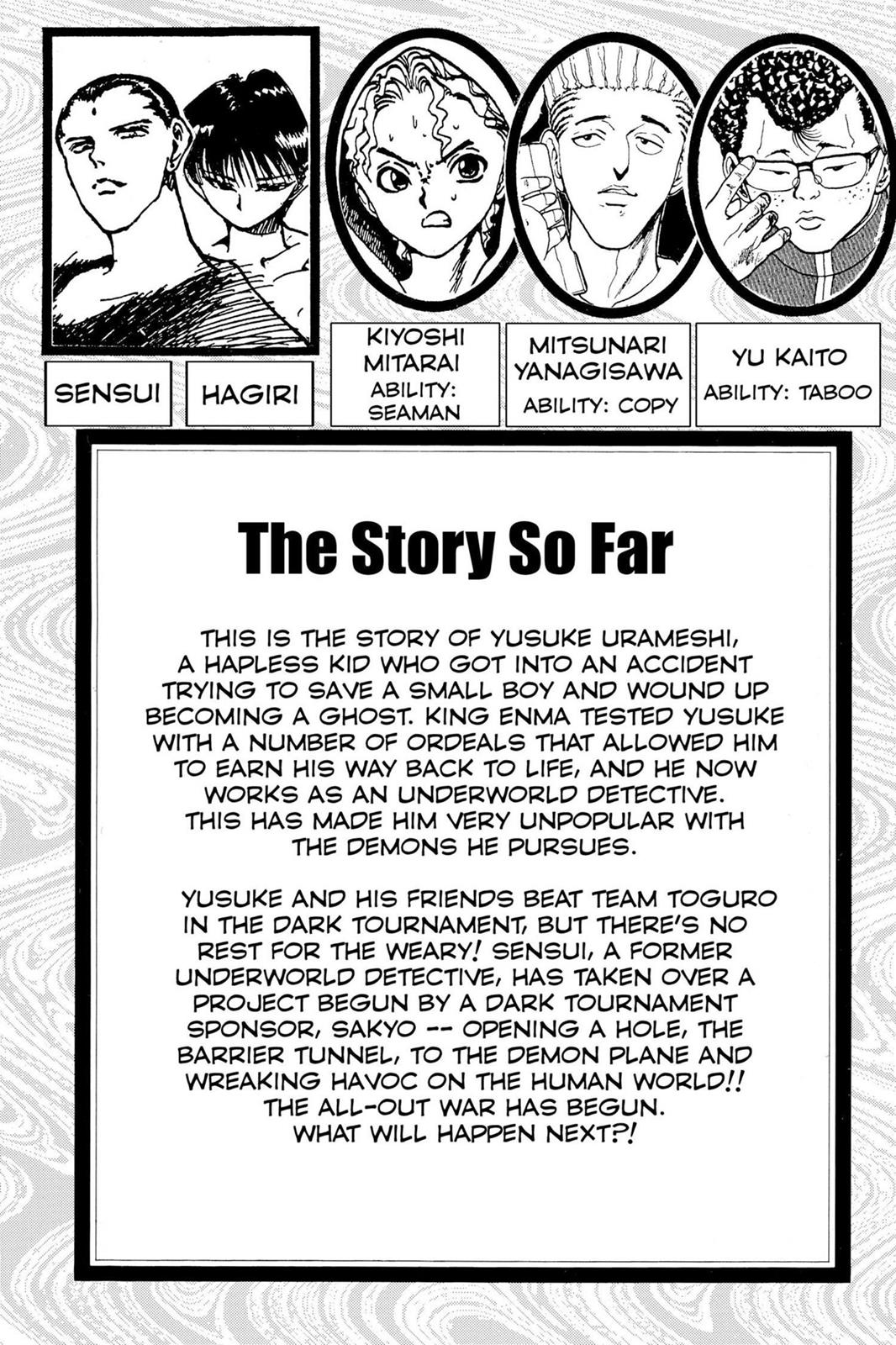 Read Yu Yu Hakusho Manga Online