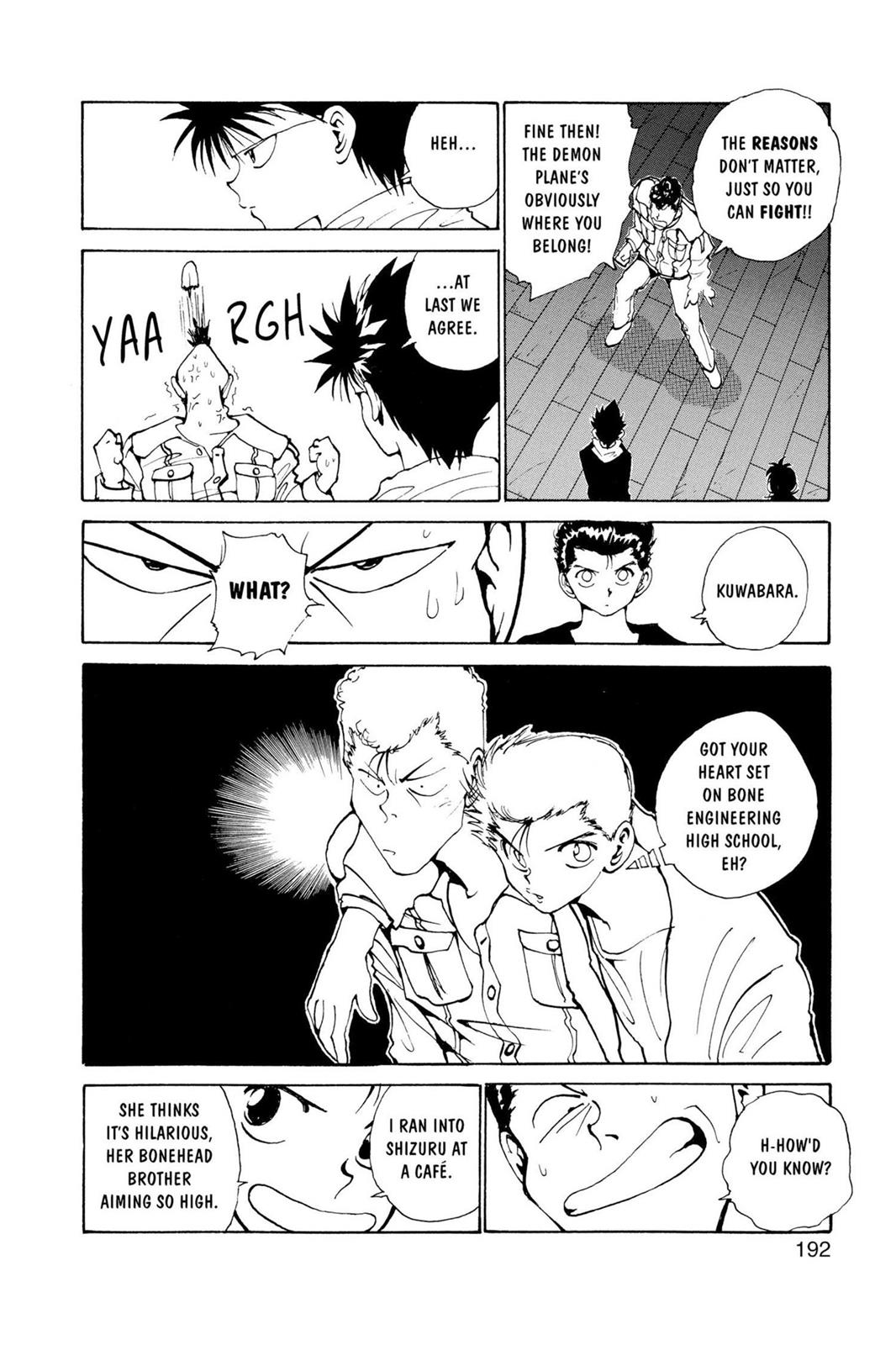 Read Yu Yu Hakusho Manga Online