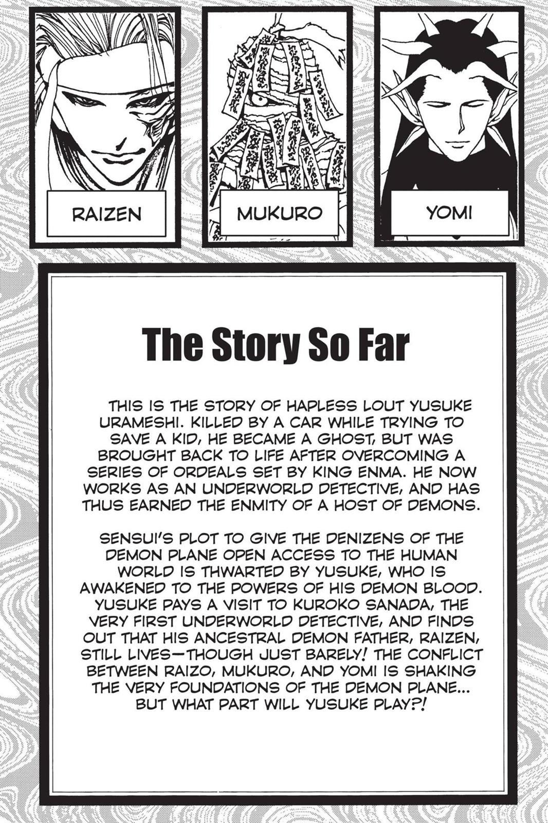 Read Yu Yu Hakusho Manga Online