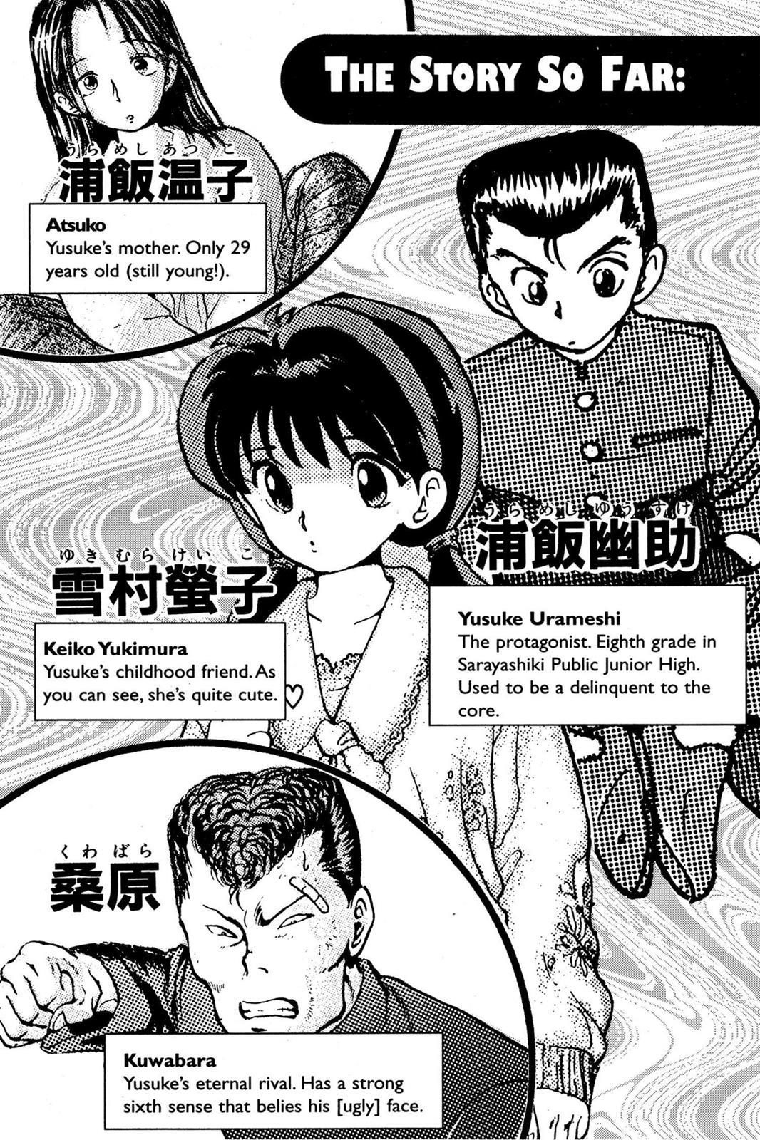 Read Yu Yu Hakusho Manga Online