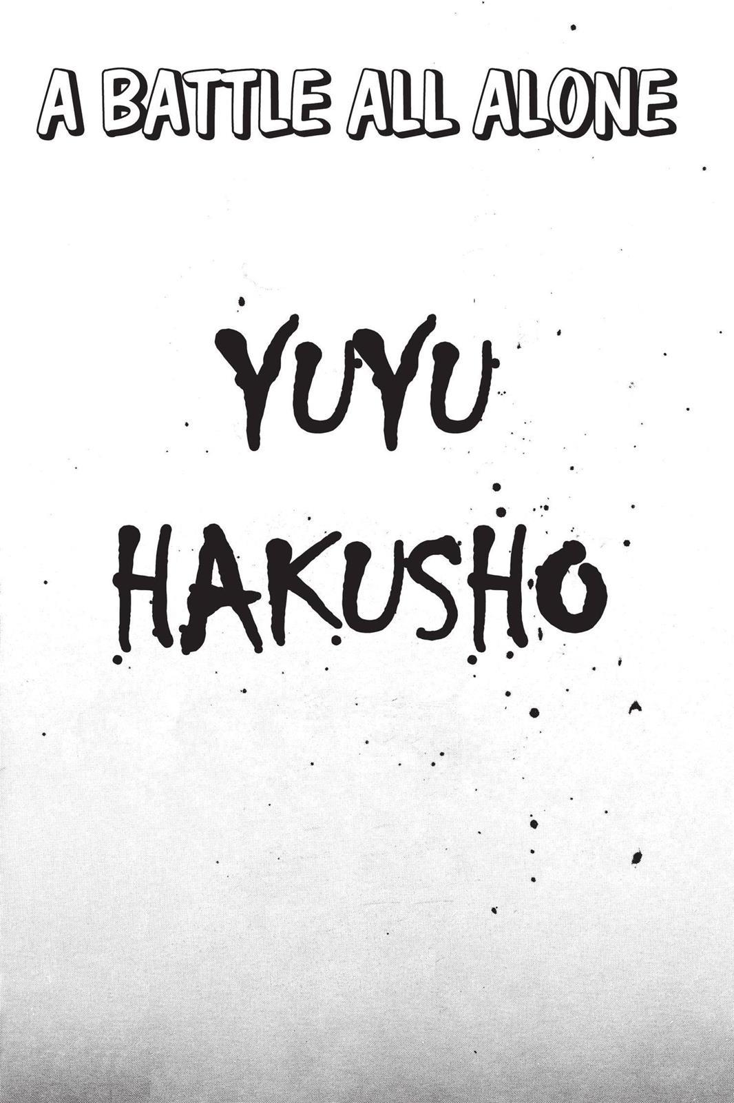 Read Yu Yu Hakusho Manga Online
