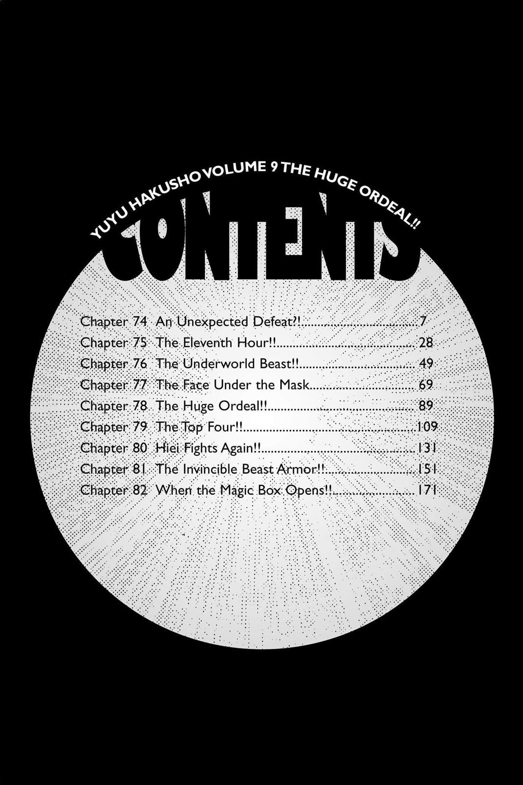 Read Yu Yu Hakusho Manga Online