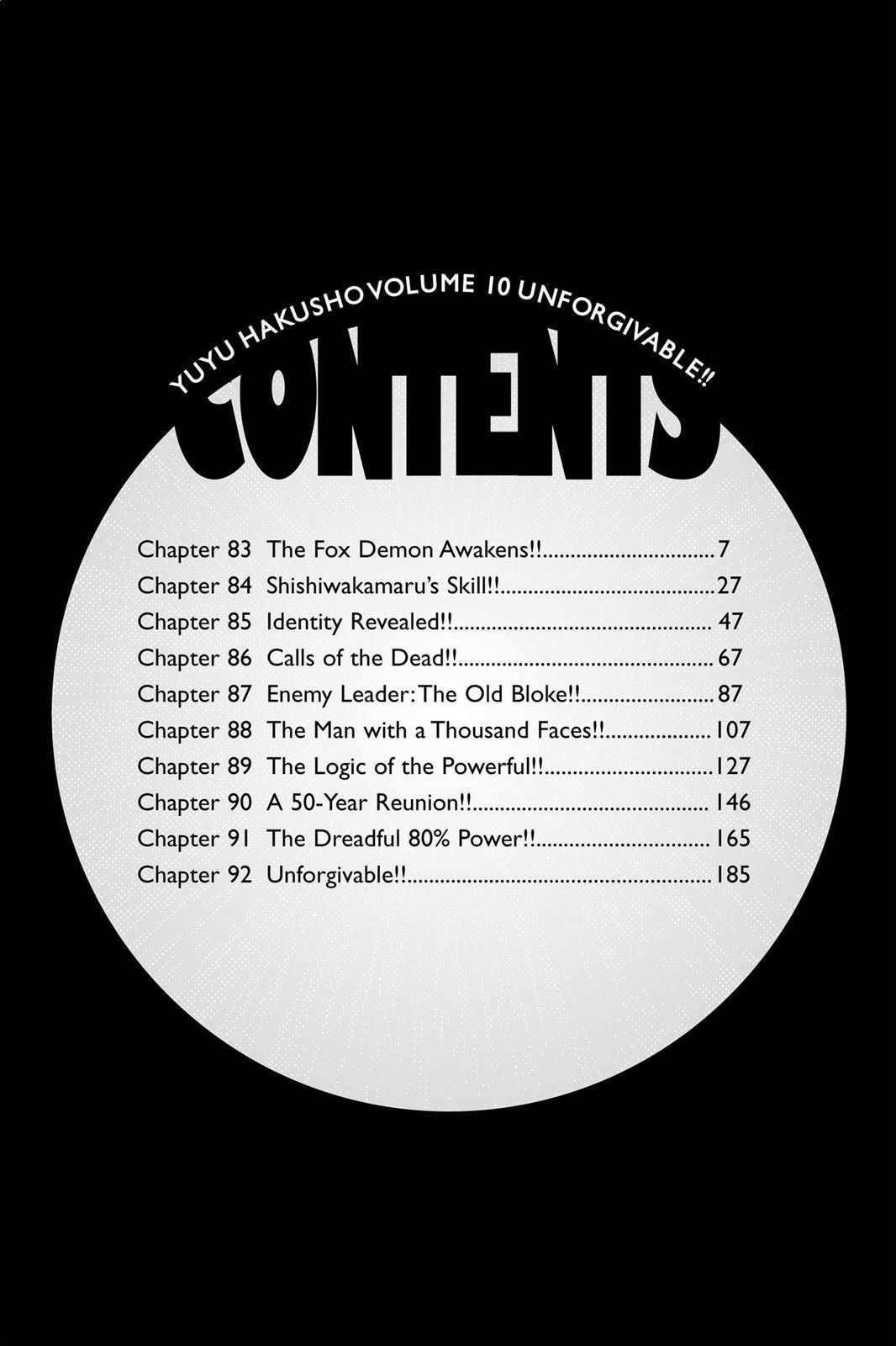 Read Yu Yu Hakusho Manga Online