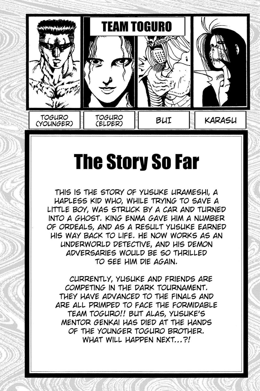 Read Yu Yu Hakusho Manga Online