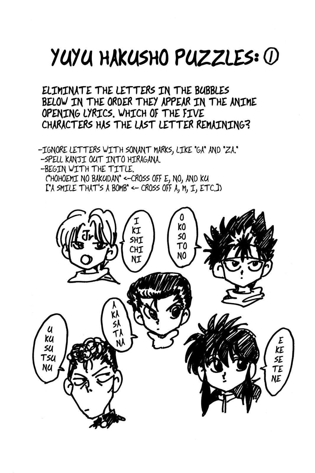 Read Yu Yu Hakusho Manga Online
