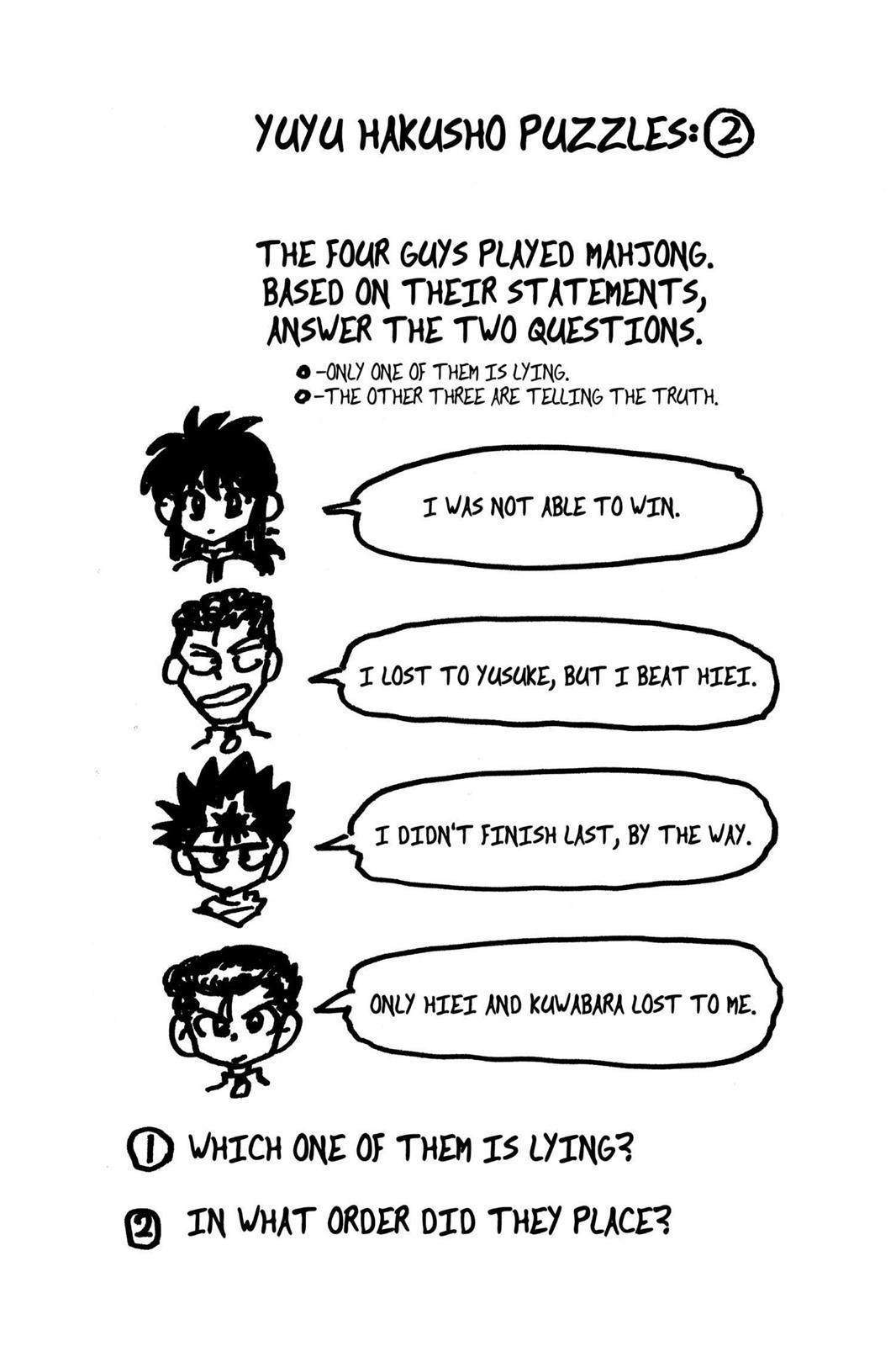 Read Yu Yu Hakusho Manga Online