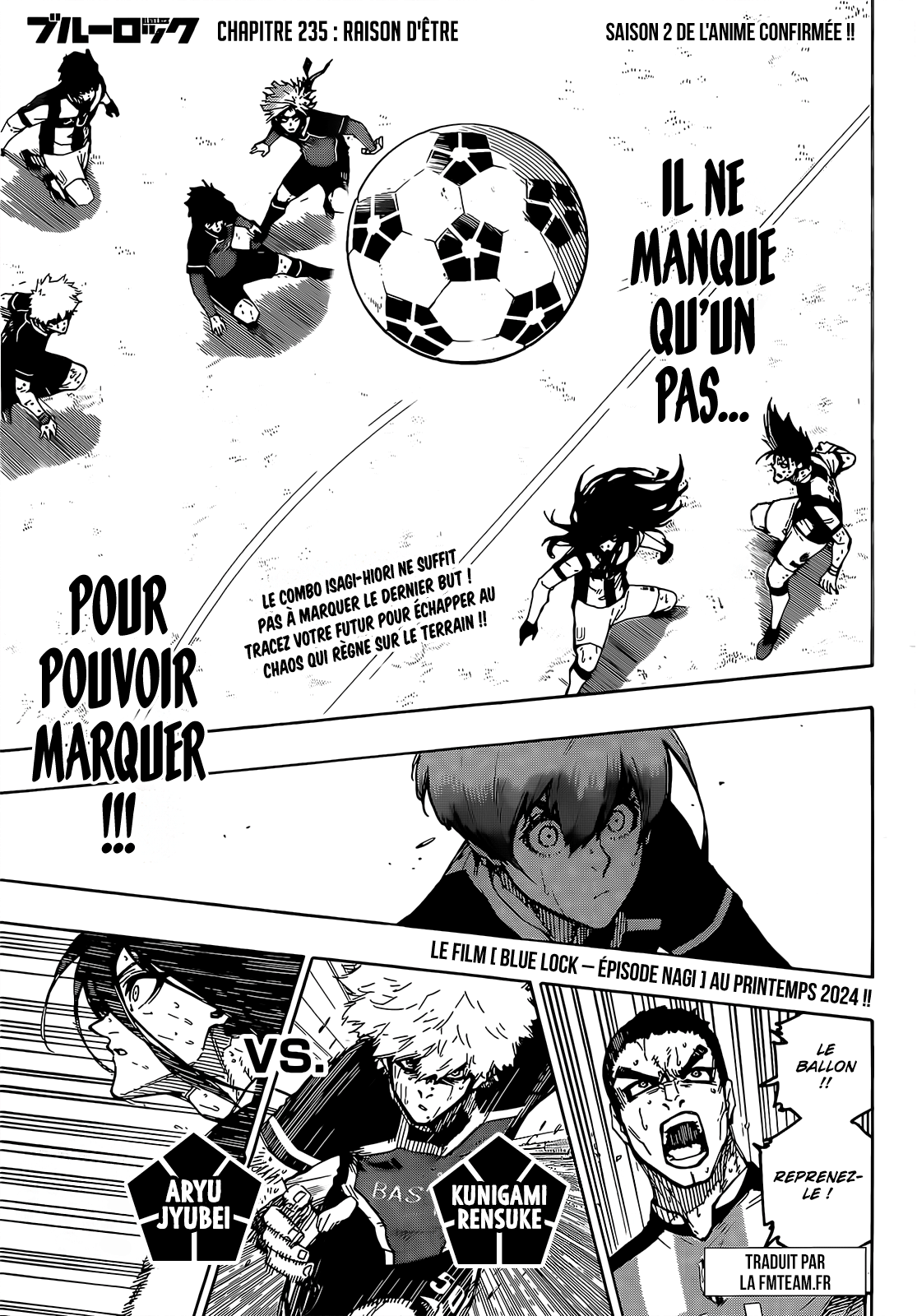 Read Blue Lock FR Manga Online