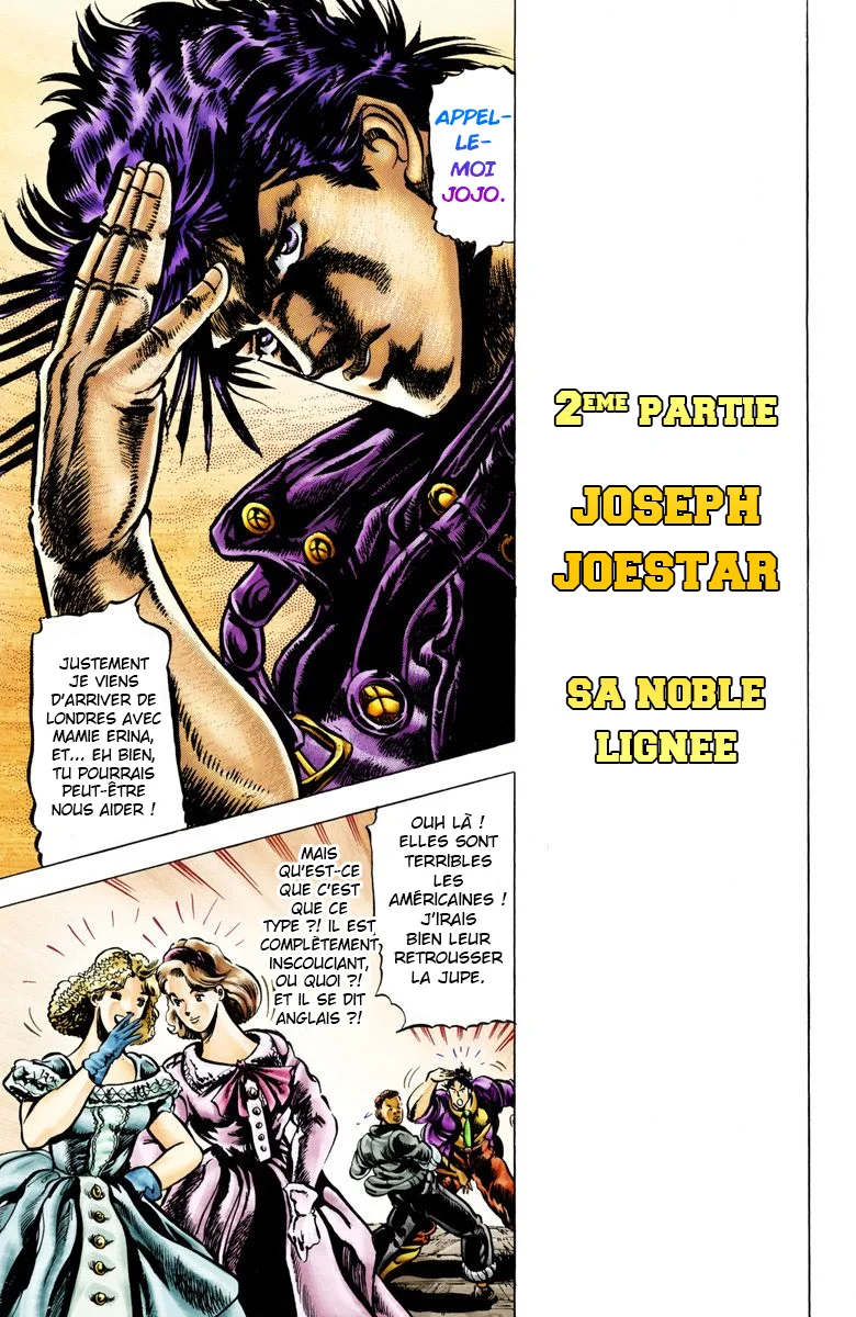 Read JoJo's Bizarre Adventure Part 2 Battle Tendency Official Colored FR Manga Online