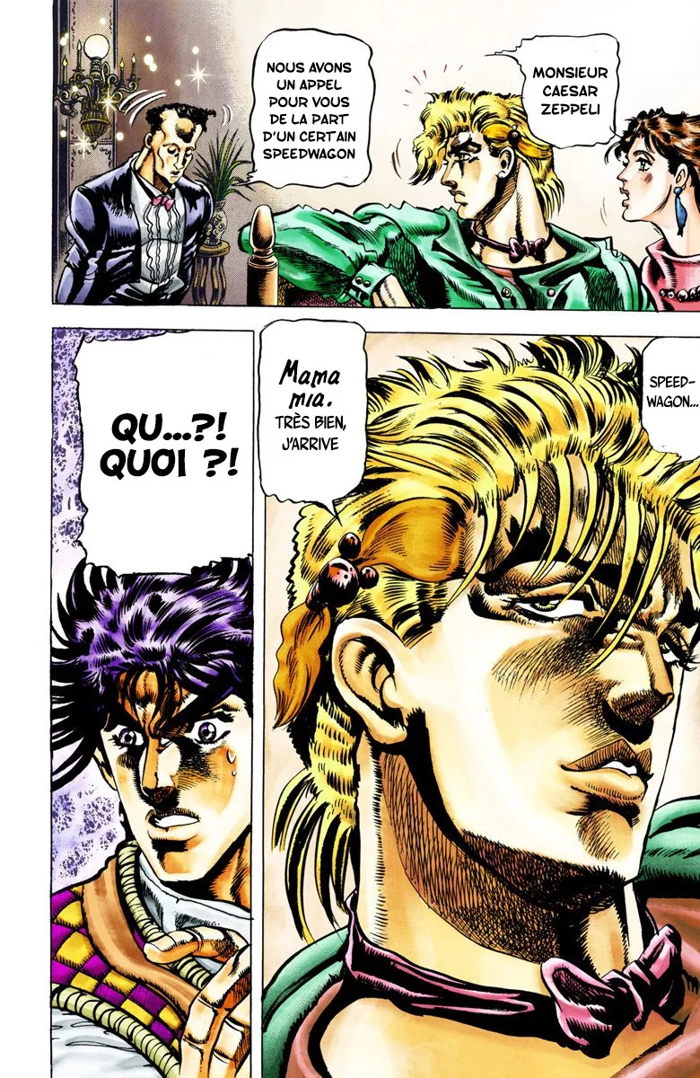 Read JoJo's Bizarre Adventure Part 2 Battle Tendency Official Colored FR Manga Online
