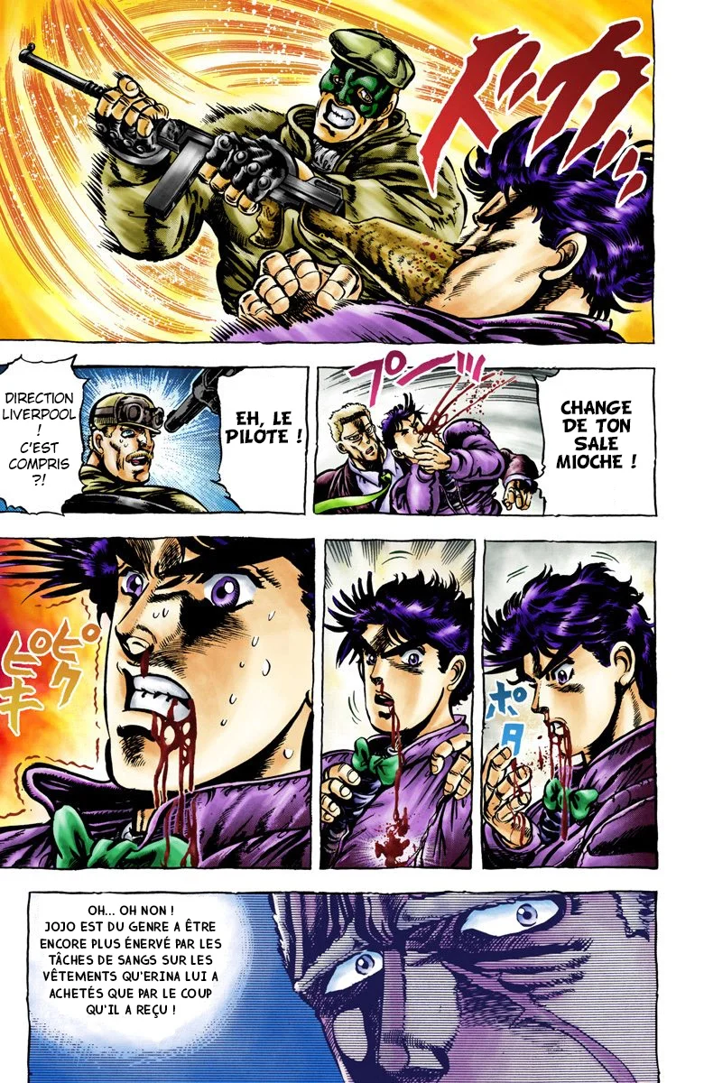 Read JoJo's Bizarre Adventure Part 2 Battle Tendency Official Colored FR Manga Online