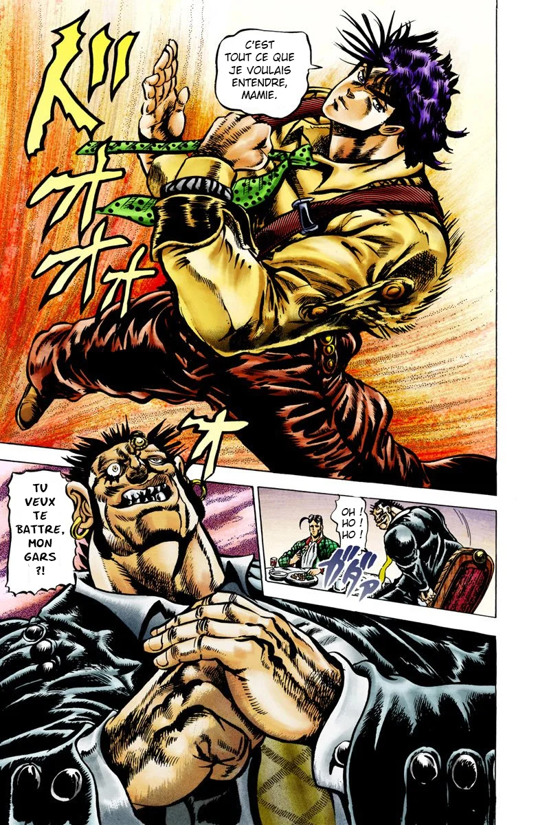Read JoJo's Bizarre Adventure Part 2 Battle Tendency Official Colored FR Manga Online