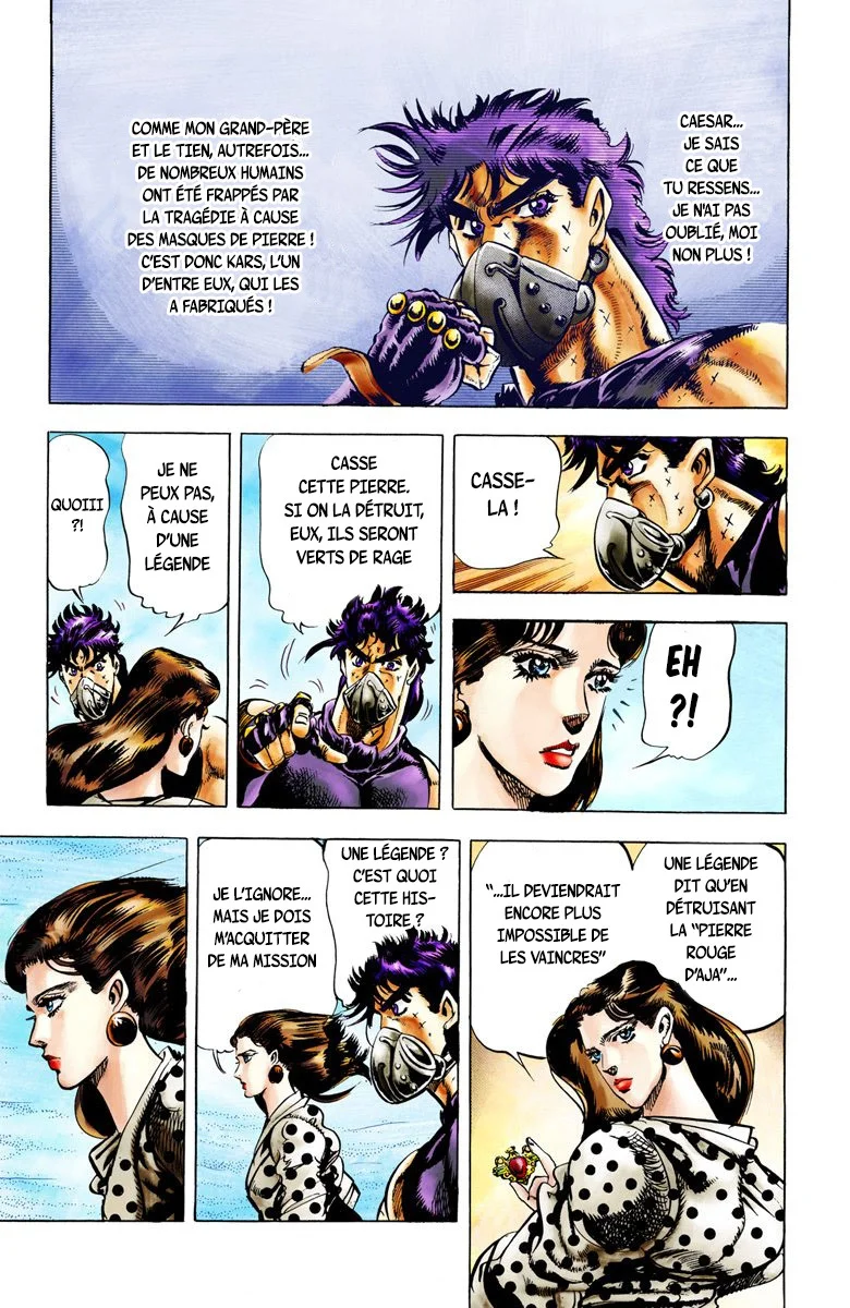 Read JoJo's Bizarre Adventure Part 2 Battle Tendency Official Colored FR Manga Online