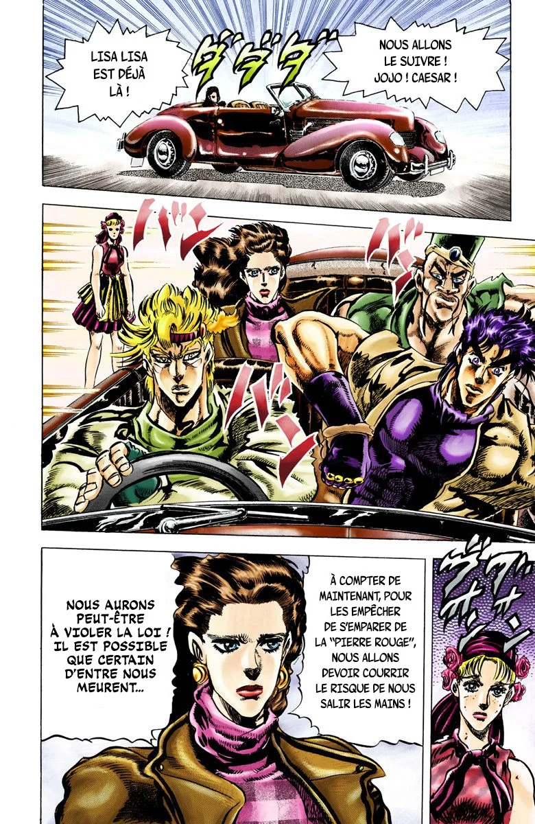 Read JoJo's Bizarre Adventure Part 2 Battle Tendency Official Colored FR Manga Online