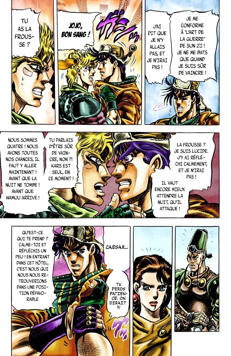 Read JoJo's Bizarre Adventure Part 2 Battle Tendency Official Colored FR Manga Online