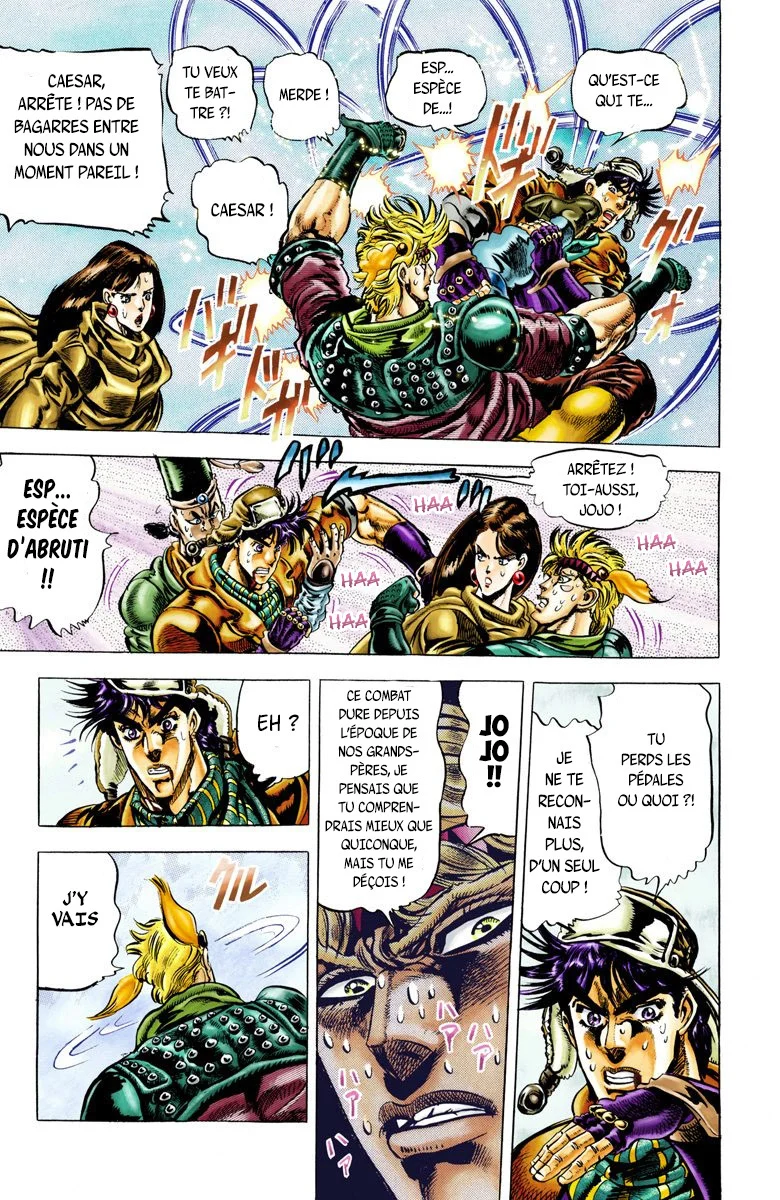 Read JoJo's Bizarre Adventure Part 2 Battle Tendency Official Colored FR Manga Online
