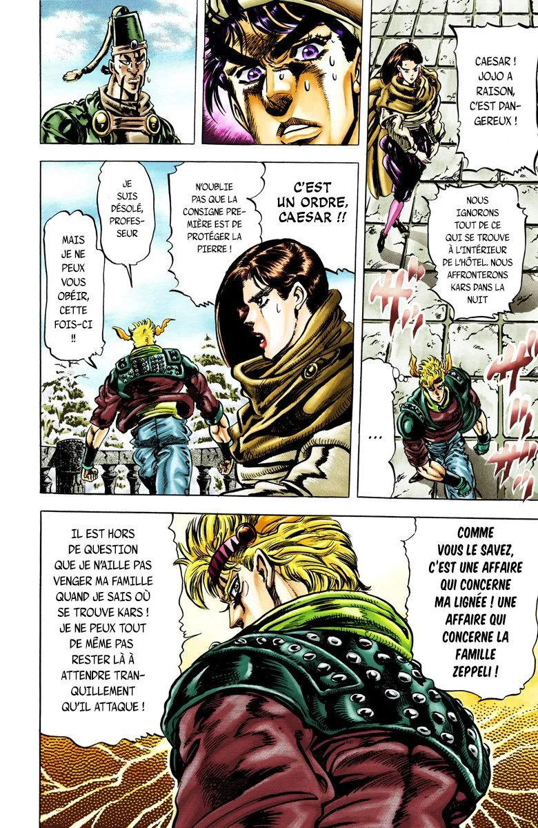 Read JoJo's Bizarre Adventure Part 2 Battle Tendency Official Colored FR Manga Online