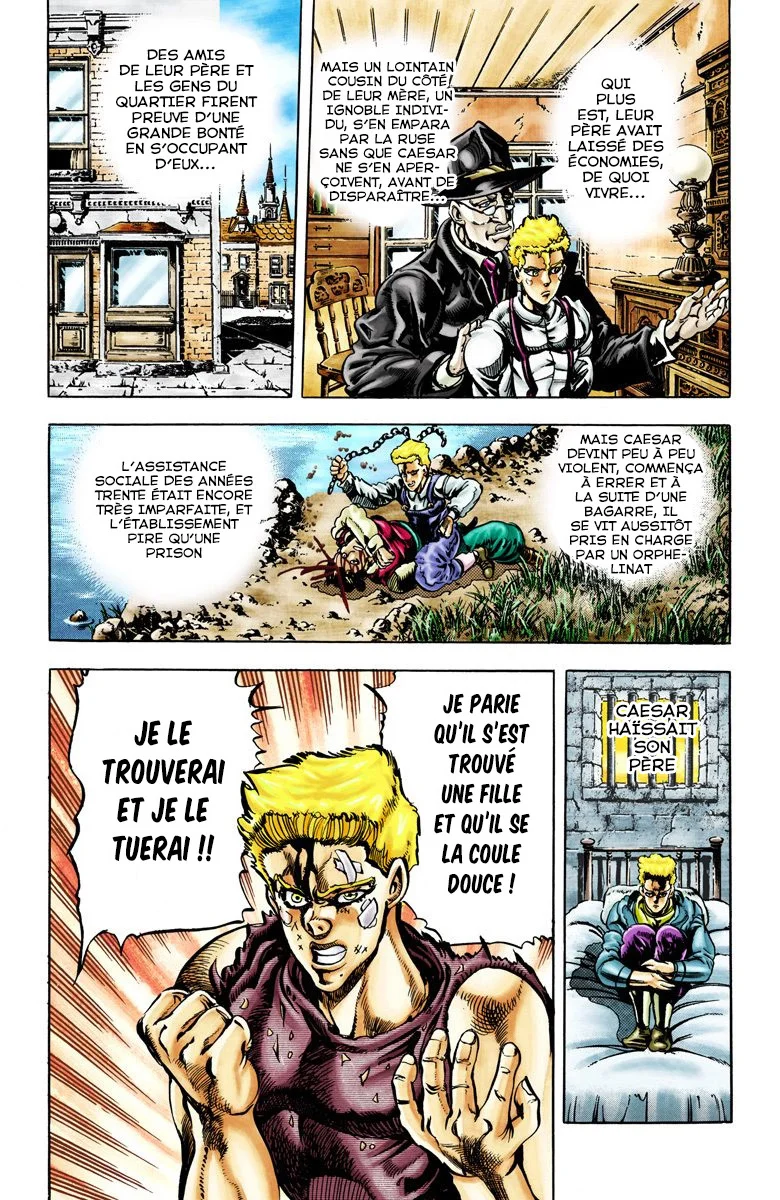 Read JoJo's Bizarre Adventure Part 2 Battle Tendency Official Colored FR Manga Online