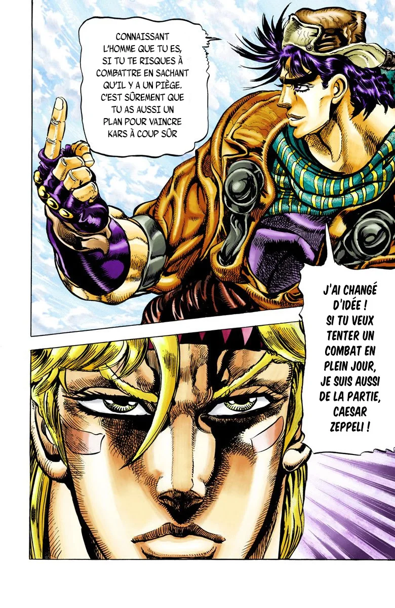 Read JoJo's Bizarre Adventure Part 2 Battle Tendency Official Colored FR Manga Online