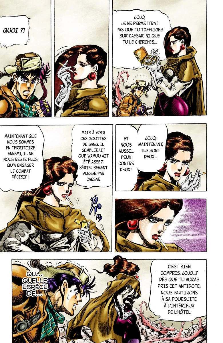 Read JoJo's Bizarre Adventure Part 2 Battle Tendency Official Colored FR Manga Online