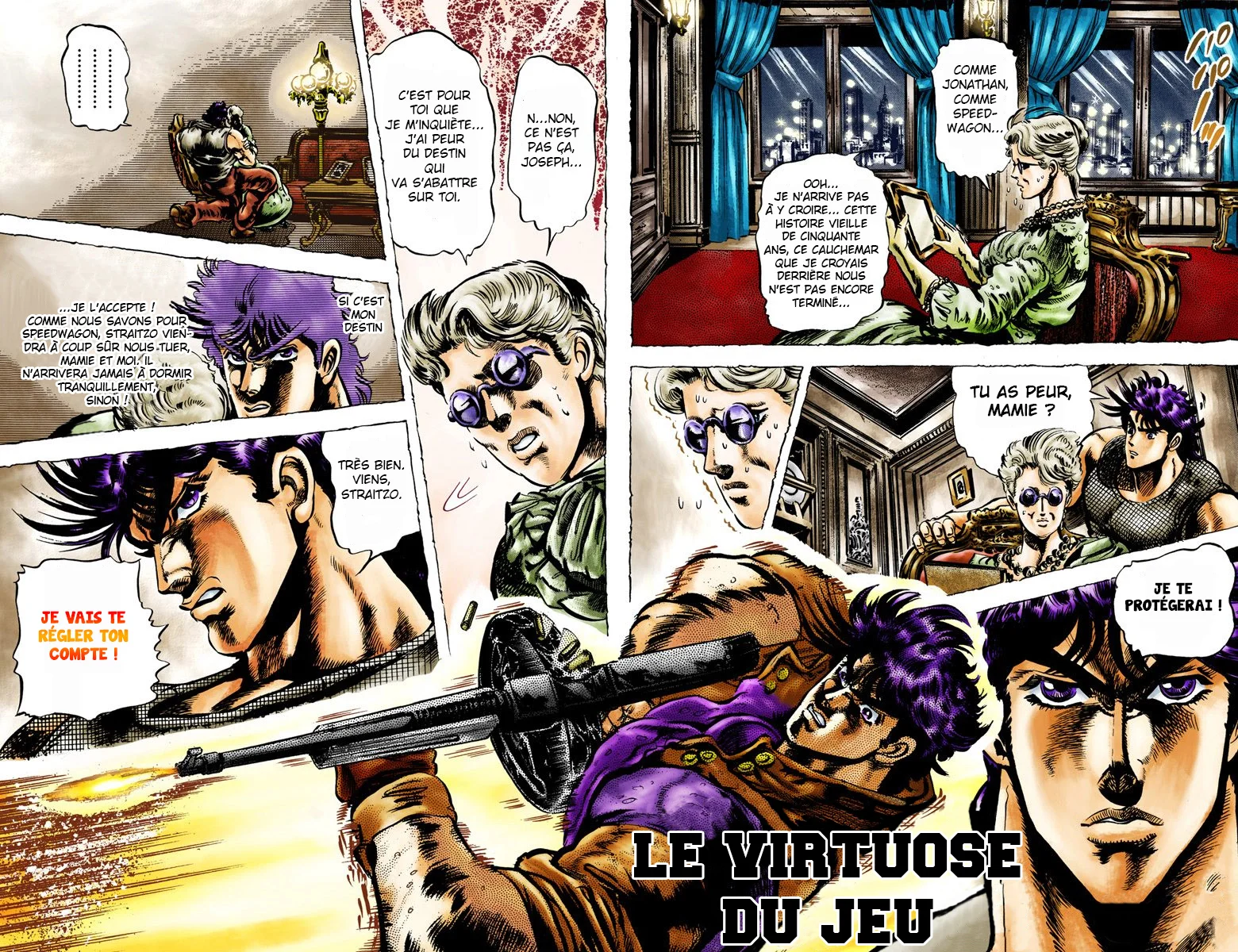 Read JoJo's Bizarre Adventure Part 2 Battle Tendency Official Colored FR Manga Online