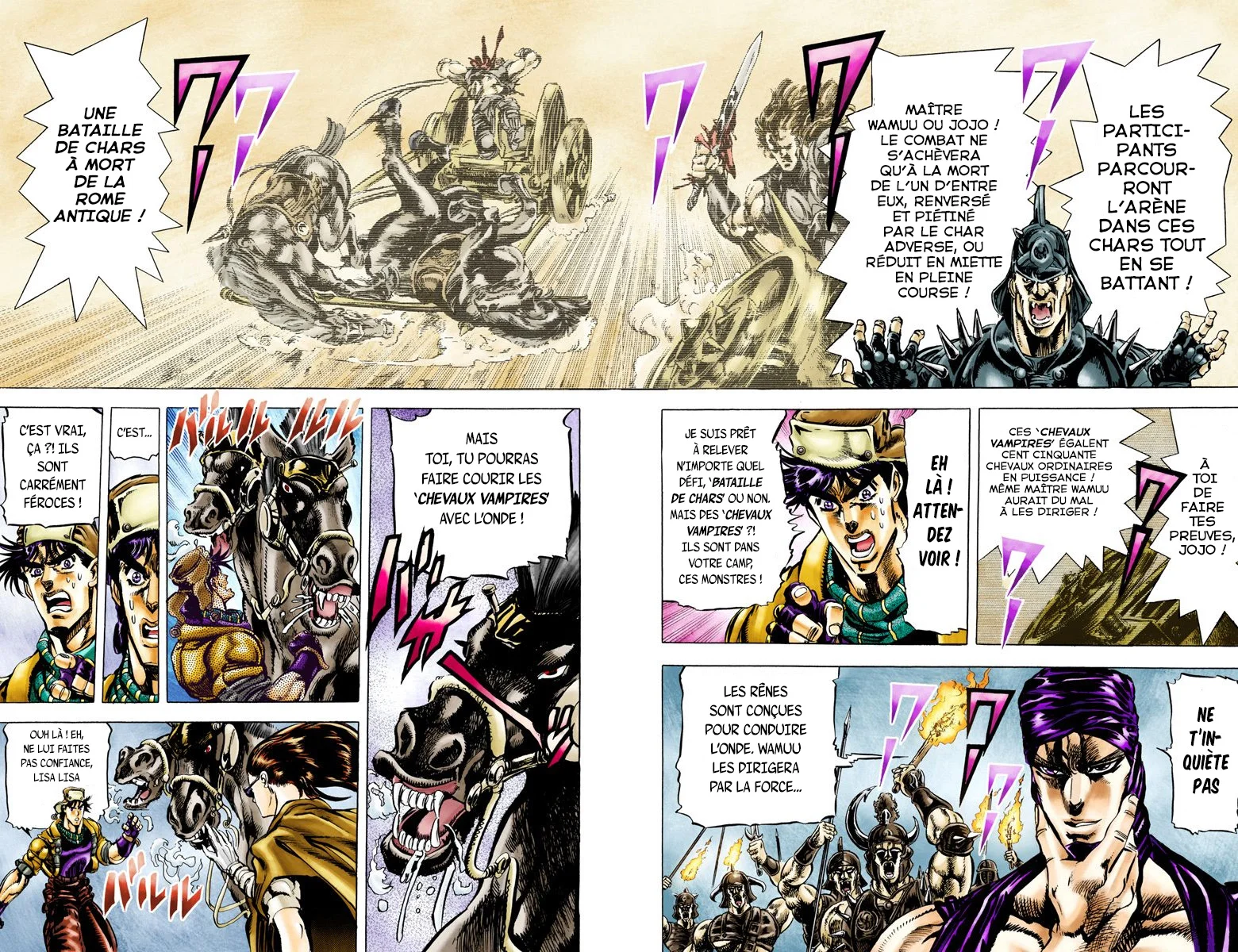 Read JoJo's Bizarre Adventure Part 2 Battle Tendency Official Colored FR Manga Online