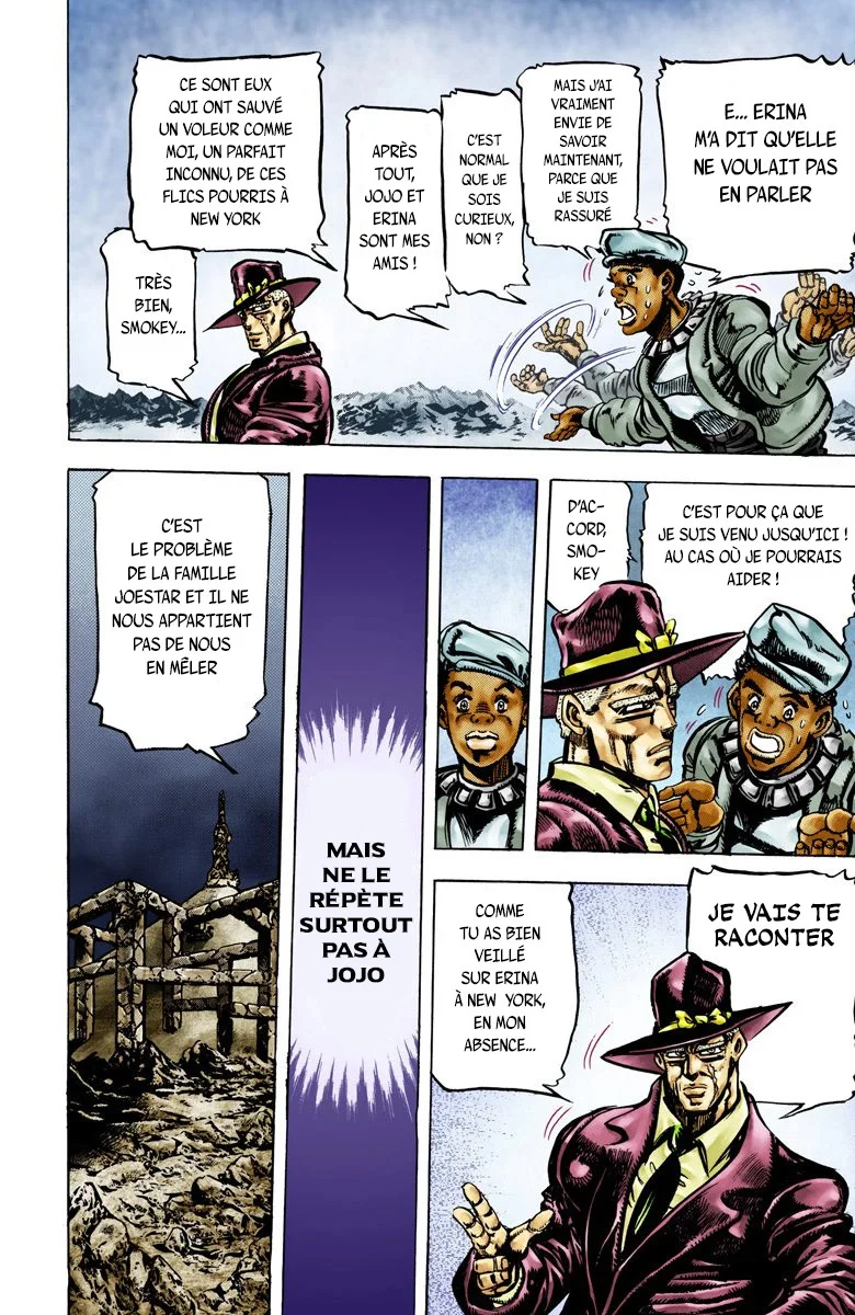 Read JoJo's Bizarre Adventure Part 2 Battle Tendency Official Colored FR Manga Online