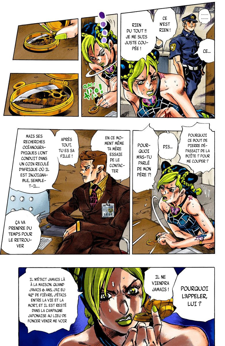 Read JoJo's Bizarre Adventure Part 6 Stone Ocean Official Colored FR Manga Online
