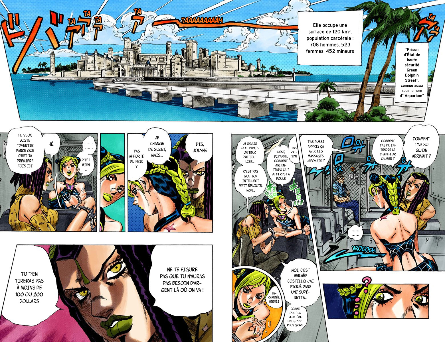 Read JoJo's Bizarre Adventure Part 6 Stone Ocean Official Colored FR Manga Online