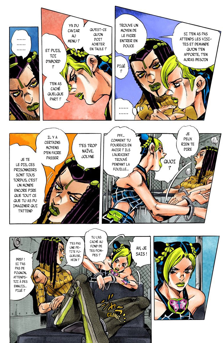 Read JoJo's Bizarre Adventure Part 6 Stone Ocean Official Colored FR Manga Online
