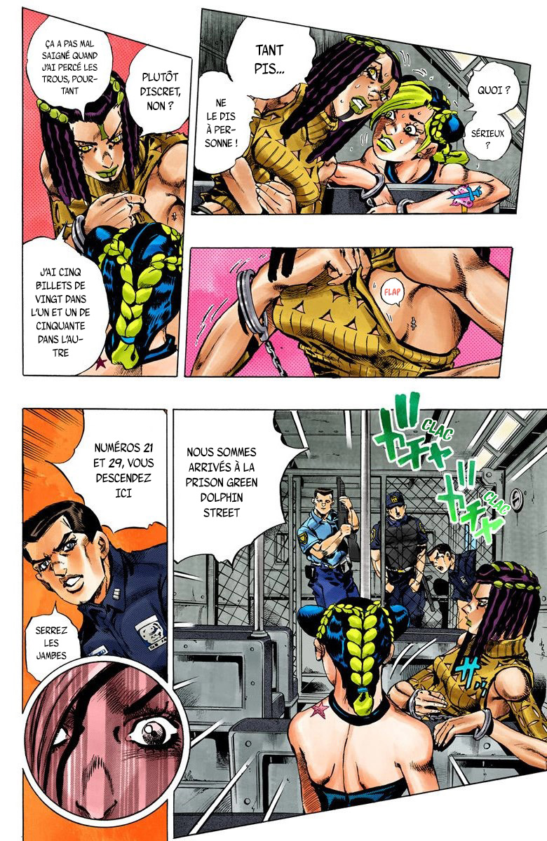 Read JoJo's Bizarre Adventure Part 6 Stone Ocean Official Colored FR Manga Online