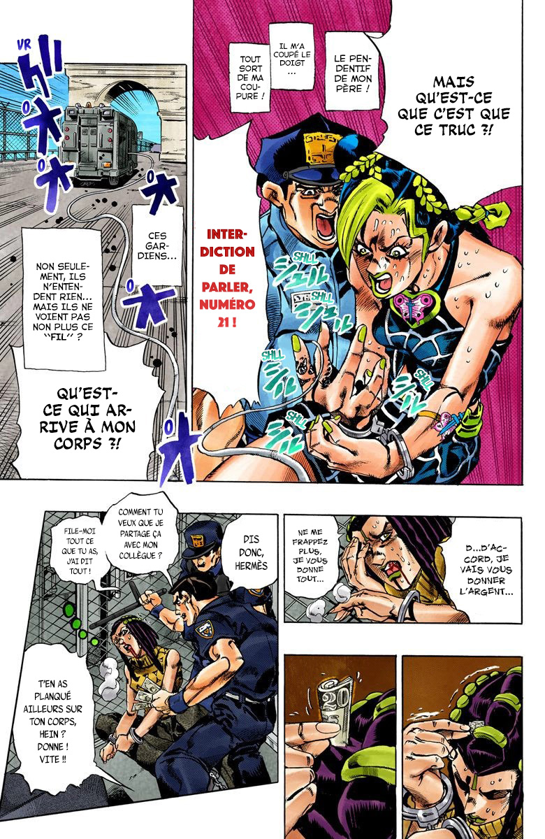 Read JoJo's Bizarre Adventure Part 6 Stone Ocean Official Colored FR Manga Online