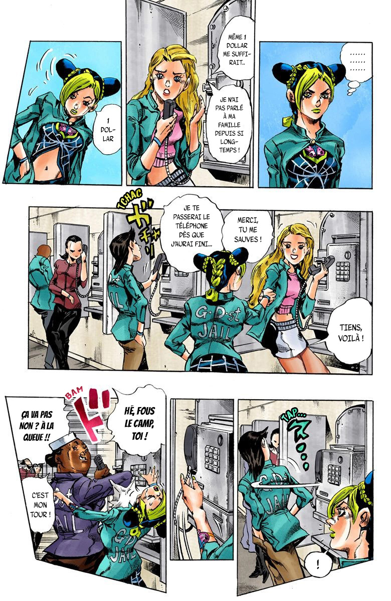 Read JoJo's Bizarre Adventure Part 6 Stone Ocean Official Colored FR Manga Online