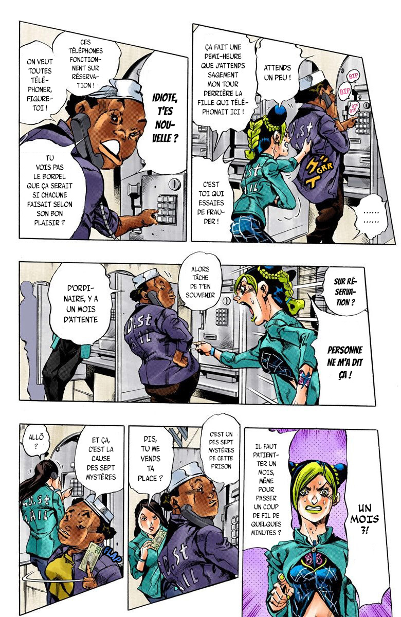 Read JoJo's Bizarre Adventure Part 6 Stone Ocean Official Colored FR Manga Online