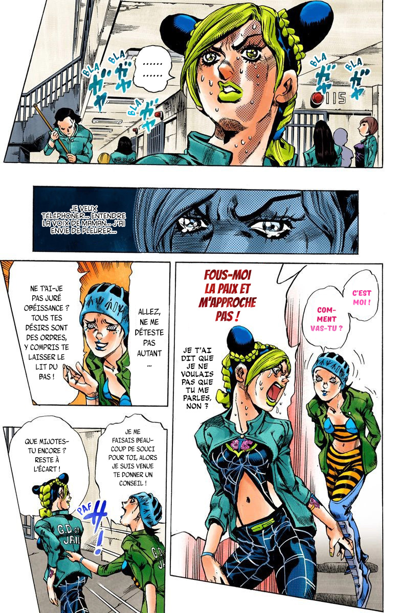 Read JoJo's Bizarre Adventure Part 6 Stone Ocean Official Colored FR Manga Online