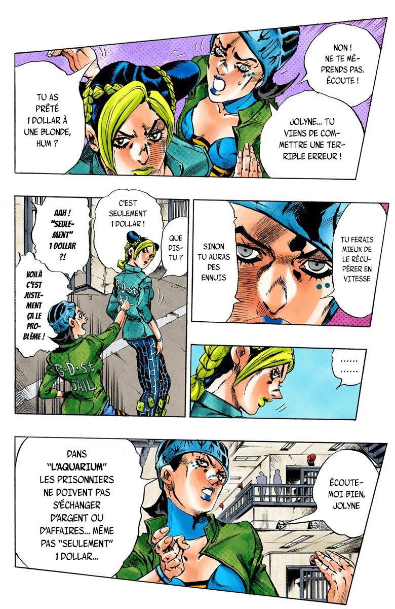 Read JoJo's Bizarre Adventure Part 6 Stone Ocean Official Colored FR Manga Online