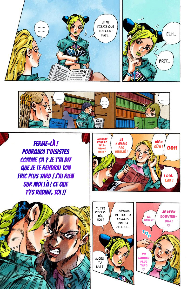Read JoJo's Bizarre Adventure Part 6 Stone Ocean Official Colored FR Manga Online