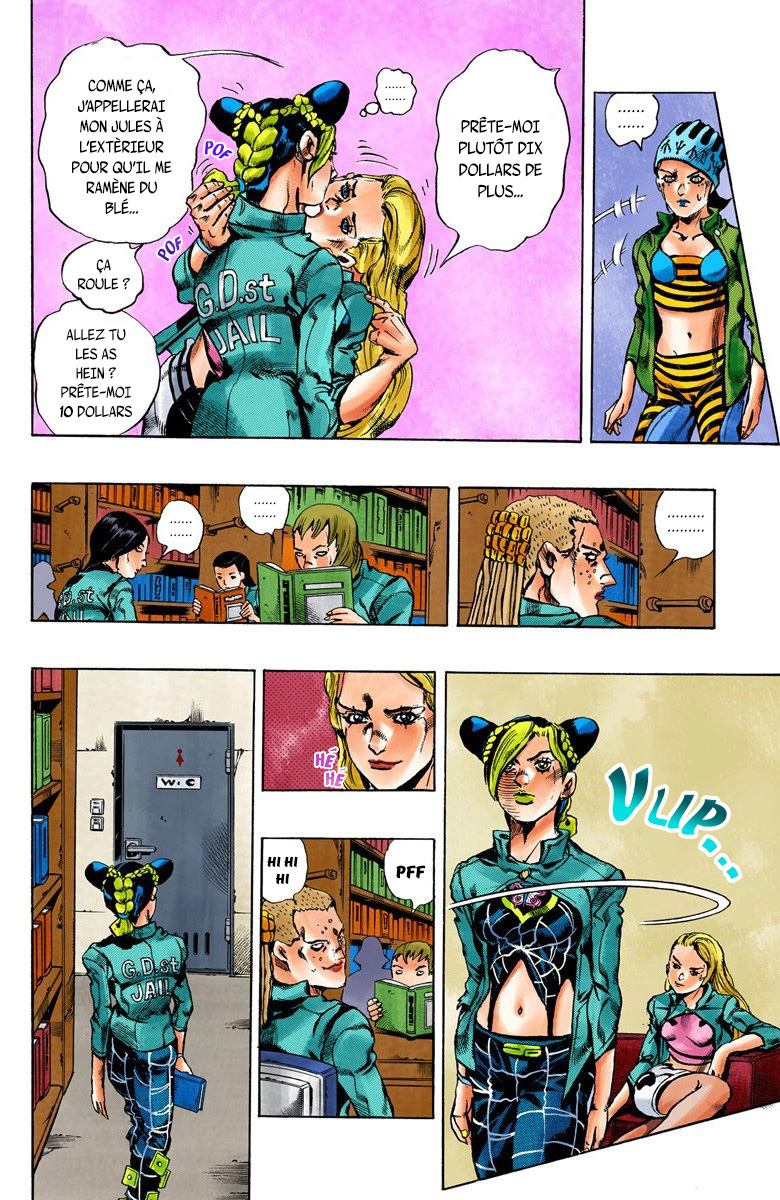 Read JoJo's Bizarre Adventure Part 6 Stone Ocean Official Colored FR Manga Online