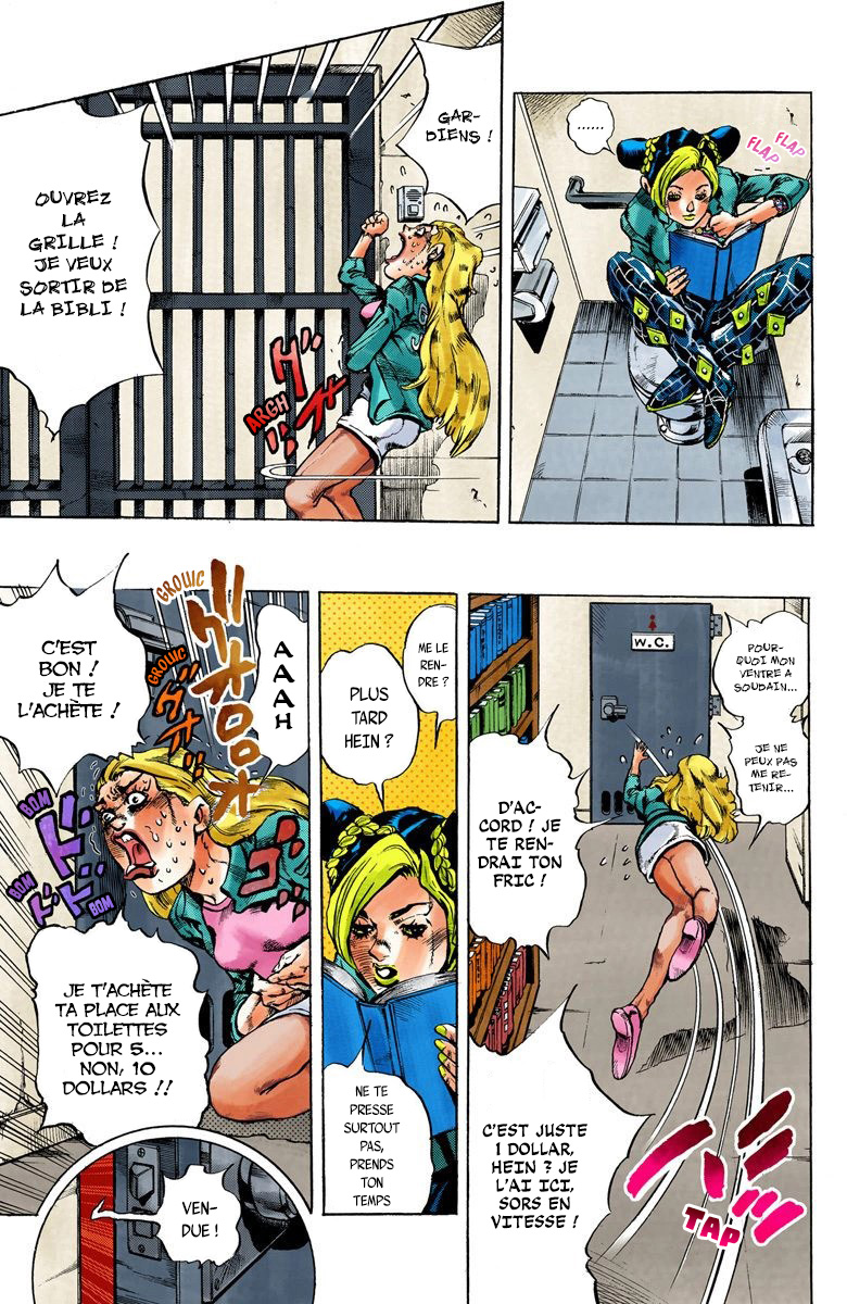 Read JoJo's Bizarre Adventure Part 6 Stone Ocean Official Colored FR Manga Online
